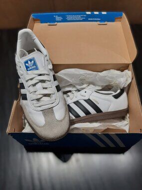 Adidas Womens Samba OG IG9030 White Casual Shoes Sneakers Size 6 (#3354)